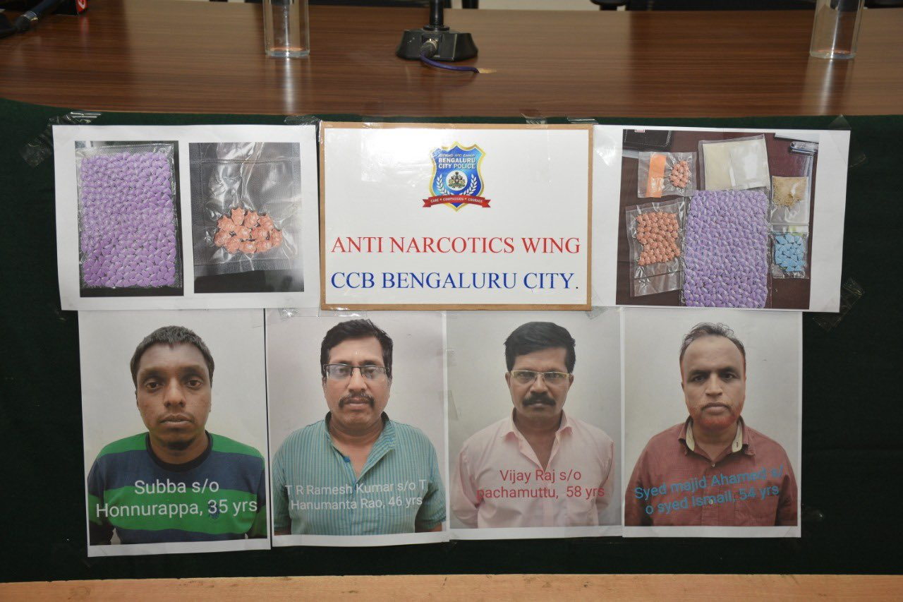 International level drug racket busted by B’luru Anti-Narcotics Cell ...